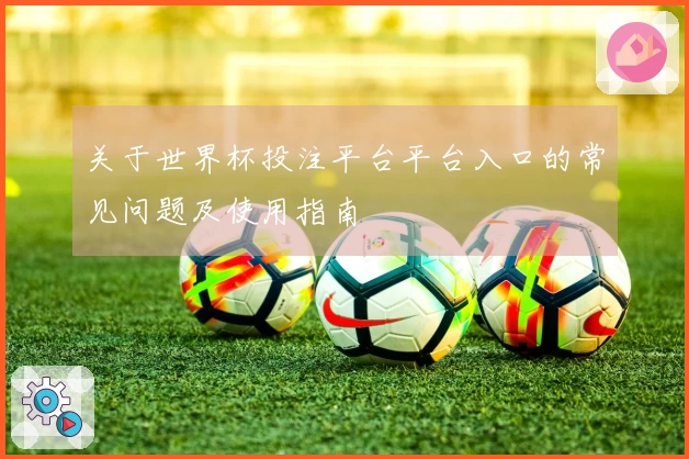 关于世界杯投注平台平台入口的常见问题及使用指南